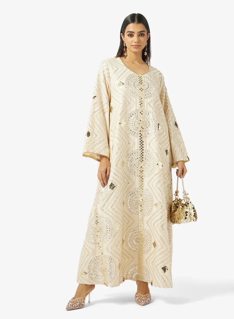 Khizana  Printed Jalabiya for Women | Best Price UAE